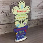 Thank You Wooden Flower Gift For Teacher Teaching Assistant