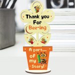 Teacher Gifts Wooden Flower Thank You For BEEING Part