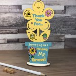 Teacher Gifts Wooden Flower Gifts for Teacher Christmas Birthday