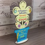 Teacher Gifts Thank You Gifts for Women Men Wooden Flower Plaque