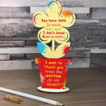 Thank You Teacher Gifts Teacher Plaque Teacher Appreciation Gift