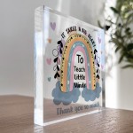 Teacher Gifts Acrylic Block Gifts for Teacher Christmas Birthday