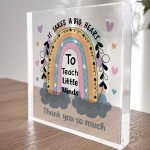 Teacher Gifts Acrylic Block Gifts for Teacher Christmas Birthday