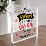 Thank You Gifts For Teacher Appreciation Acrylic Block Gifts