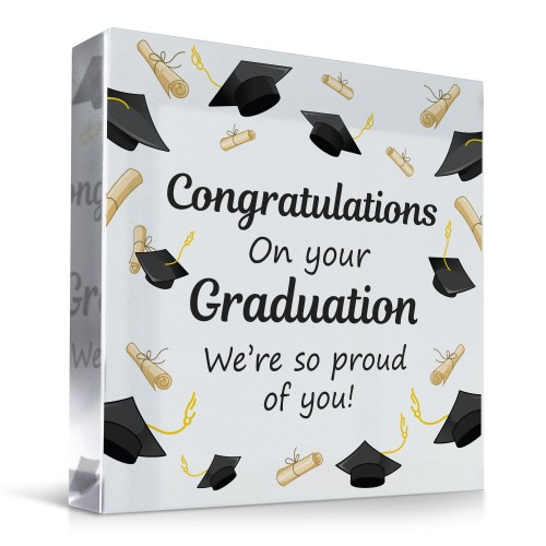 Congratulations On Your GRADUATION Gift Acrylic Block Graduation