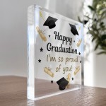 Happy Graduation Gift For Daughter Son Freestanding Block