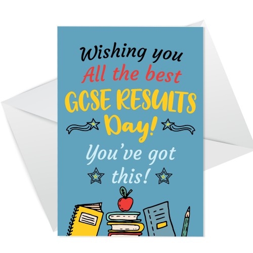 Wishing You All The Best GCSE Results Day Card GOOD LUCK Cards