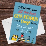 Wishing You All The Best GCSE Results Day Card GOOD LUCK Cards