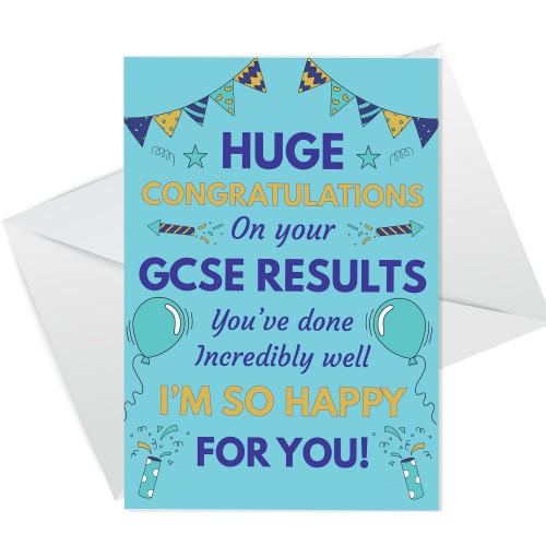 Huge Congratulations On Your Fantastic GCSE Results Card