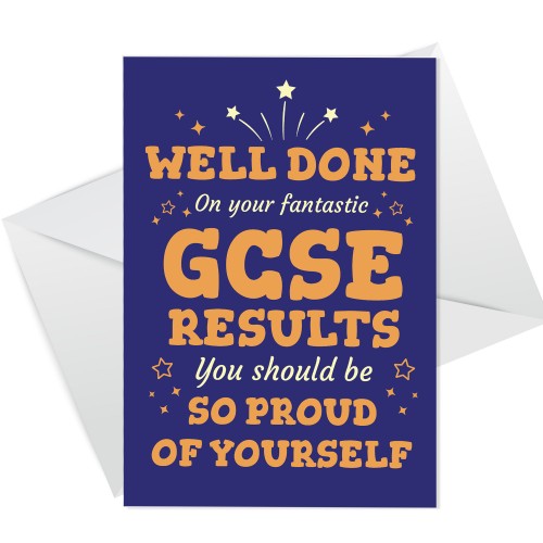 Well Done On Your Fantastic GCSE Results Card With Envelope