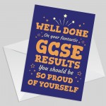 Well Done On Your Fantastic GCSE Results Card With Envelope