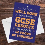 Well Done On Your Fantastic GCSE Results Card With Envelope