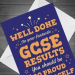 Well Done On Your Fantastic GCSE Results Card With Envelope