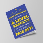 Congratulations On Your Fantastic A Level Results Card