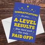 Congratulations On Your Fantastic A Level Results Card