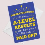 Congratulations On Your Fantastic A Level Results Card