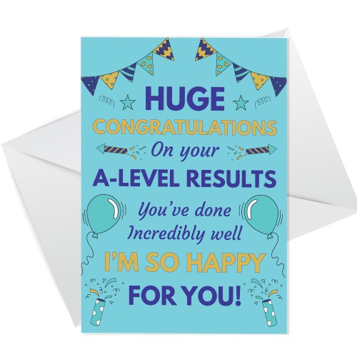 Huge Congratulations On Your Fantastic A Level Results Card