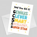 Passed GCSE Exams Congratulations Cards GCSE Results Day