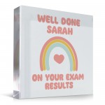 Personalised Well Done On Your Exam Results Freestanding Block