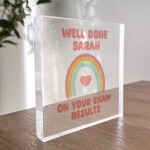 Personalised Well Done On Your Exam Results Freestanding Block