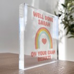 Personalised Well Done On Your Exam Results Freestanding Block