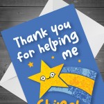 Teacher TA Thank You Card End of Term Leaving School Nursery 