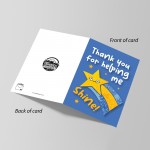 Teacher TA Thank You Card End of Term Leaving School Nursery 