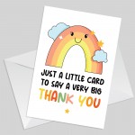 Thank You Card For Teacher Teaching Assistant Tutor Mentor