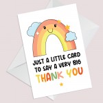 Thank You Card For Teacher Teaching Assistant Tutor Mentor