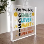 YOU DID IT Congratulations Gift For Daughter Son Acrylic Block