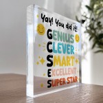 YOU DID IT Congratulations Gift For Daughter Son Acrylic Block