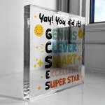 YOU DID IT Congratulations Gift For Daughter Son Acrylic Block