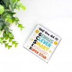 YOU DID IT Congratulations Gift For Daughter Son Acrylic Block