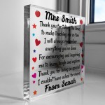 Special Teacher Gift Personalised Gifts For Teacher TA