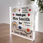 Reasons I Love My Teacher, Personalised Teacher Gift Nursery