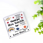 Reasons I Love My Teacher, Personalised Teacher Gift Nursery