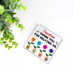 Thank You For Helping Me Grow Gift For Teacher Nursery Teacher