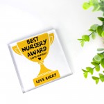 Personalised Best Nursery Award Acrylic Best Nursery Trophy