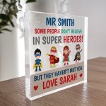 PERSONALISED Teacher Gifts SUPERHERO Gifts For Head Teacher