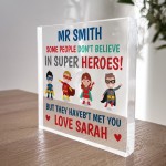 PERSONALISED Teacher Gifts SUPERHERO Gifts For Head Teacher