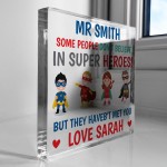 PERSONALISED Teacher Gifts SUPERHERO Gifts For Head Teacher