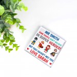 PERSONALISED Teacher Gifts SUPERHERO Gifts For Head Teacher