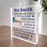 Teacher Gift Personalised Owl Teacher Gift Teacher Christmas