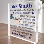 Teacher Gift Personalised Owl Teacher Gift Teacher Christmas