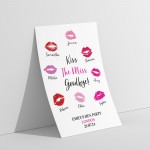 Kiss The Miss Goodbye A3 Print For Hen Party Keepsake Gifts