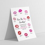 Kiss The Miss Goodbye A3 Hen Party Print Keepsake Gifts