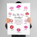 Kiss The Miss Goodbye A3 Hen Party Print Keepsake Gifts