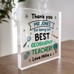 Geography Teacher Gift Personalised Gift For Geography Teacher