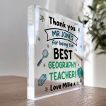 Geography Teacher Gift Personalised Gift For Geography Teacher