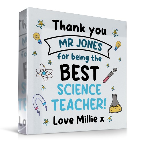 Science Teacher Gift Personalised Gift For Science Teacher